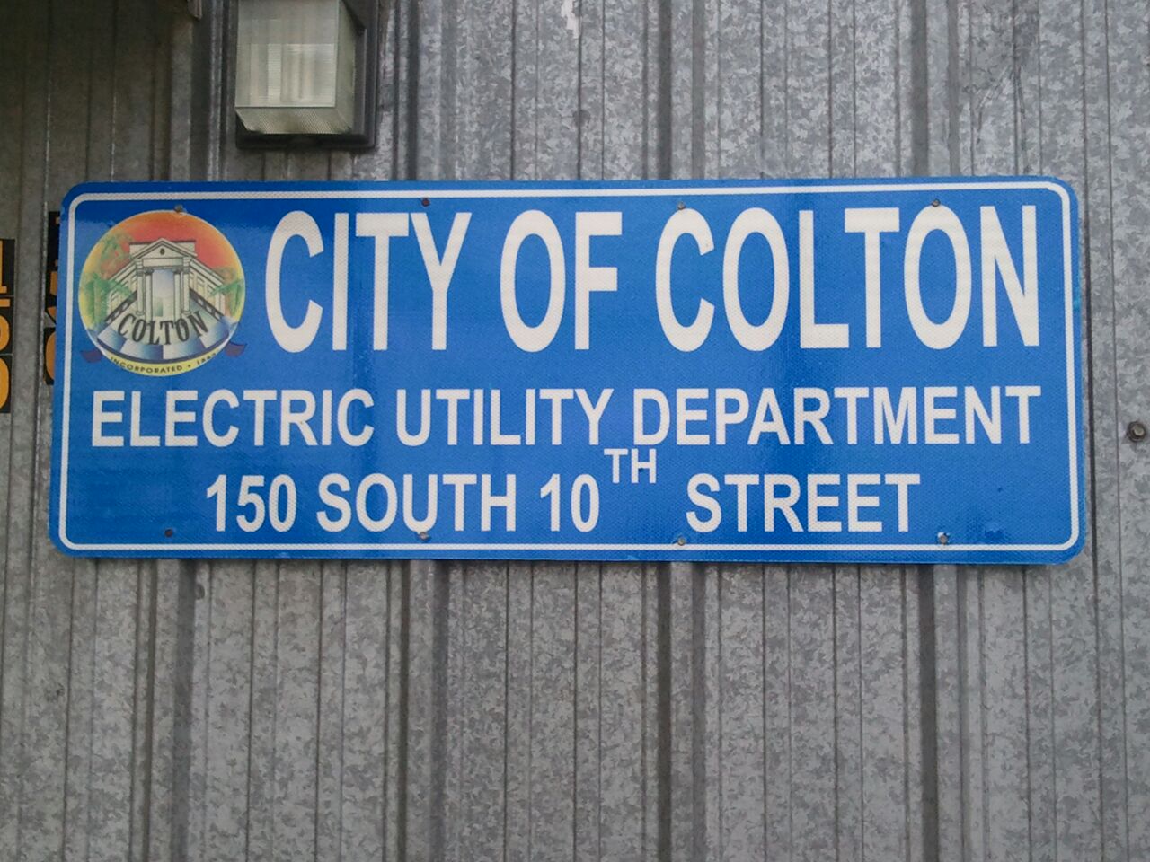 Electric Dept Sign